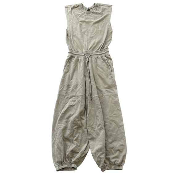 Free People FP Movement XS "Throw And Go" Jumpsuit in Cement Boho Preppy - Picture 2 of 13
